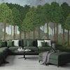 Nature Scene Trees Wall Mural, Green Forest Wallpaper, Large Landscape Custom Size Wall Covering, Non - Woven, Non - Pasted, Removable, Washable, Art - Adawall Wallpaper - Registered Trade Accounts Only, Wallpaper Wholesale Account - SE306-1 - Adawall Wholesale - Wallpaper Wholesaler