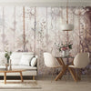 Nature Trees Wall Mural, Beige Forest Theme Wallpaper, Large Jungle Custom Size Wall Art, Non - Woven, Non - Pasted, Removable, Washable, Covering - Adawall Wallpaper - Registered Trade Accounts Only, Wallpaper Wholesale Account - SE308-3 - Adawall Wholesale - Wallpaper Wholesaler