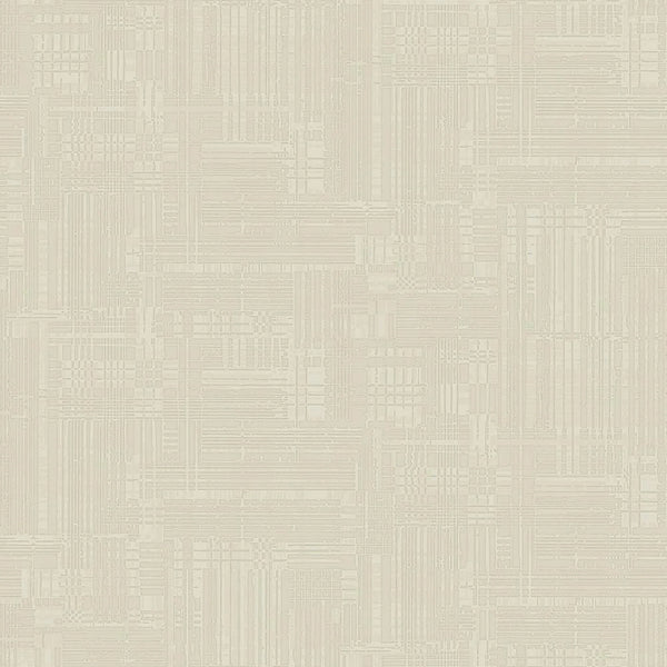 Off White Modern Abstract Geometric Wallpaper, Stylish 3D Embossed Neutral Colors Wallcovering - Walloro High End Wallcoverings & More