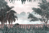 Oil Painting Wallpaper, Tropical Leaves, Trees Mural, Oversized Custom Size Wall Art, Non - Woven, Non - Adhesive, Modern Wall Paper, Removable - Adawall Wallpaper - Registered Trade Accounts Only, Wallpaper Wholesale Account - W77983 - Adawall Wholesale - Wallpaper Wholesaler