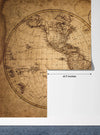 Old Geographical World Map Wallpaper, History Mural, Oversized Custom Size Wall Art, Non - Woven, Non - Adhesive, Modern Wall Paper, Removable - Adawall Wallpaper - Registered Trade Accounts Only, Wallpaper Wholesale Account - W77790 - Adawall Wholesale - Wallpaper Wholesaler