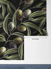 Olive Branches Wallpaper, Seamless Pattern Mural, Oversized Custom Size Wall Art, Non - Woven, Non - Adhesive, Modern Wall Paper, Removable - Adawall Wallpaper - Registered Trade Accounts Only, Wallpaper Wholesale Account - W78225 - Adawall Wholesale - Wallpaper Wholesaler