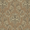 Oriental Damask Deep Embossed Wallpaper, Brown 3D Textured Wallcovering, Traditional, Extra Large 114 sq ft Roll, Stylish Wallpaper, Luxury Floral - Walloro High End Wallcoverings & More