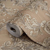 Oriental Damask Deep Embossed Wallpaper, Brown 3D Textured Wallcovering, Traditional, Extra Large 114 sq ft Roll, Stylish Wallpaper, Luxury Floral - Adawall Wallpaper - Registered Trade Accounts Only, Wallpaper Wholesale Account - 6808-4 - Adawall Wholesale - Wallpaper Wholesaler