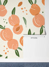 Peaches Wallpaper, Seamless Pattern Mural, Oversized Custom Size Wall Art, Non - Woven, Non - Adhesive, Modern Wall Paper, Removable - Adawall Wallpaper - Registered Trade Accounts Only, Wallpaper Wholesale Account - W78056 - Adawall Wholesale - Wallpaper Wholesaler