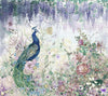 Peacock Forest Wall Mural, Blue Scenic Non - Woven Nature Theme Large Wall Poster, Non - Adhesive Modern Jungle Wall Art - Adawall Wallpaper - Registered Trade Accounts Only, Wallpaper Wholesale Account - A300-3 - Adawall Wholesale - Wallpaper Wholesaler