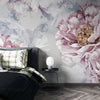 Peony Flowers Wallpaper, Pink Mural, Oversized Custom Size Wall Art, Non - Woven, Non - Adhesive, Modern Wall Paper, Removable - Adawall Wallpaper - Registered Trade Accounts Only, Wallpaper Wholesale Account - W77511 - Adawall Wholesale - Wallpaper Wholesaler