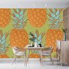 Pineapples Wallpaper, Seamless Pattern Mural, Oversized Custom Size Wall Art, Non - Woven, Non - Adhesive, Modern Wall Paper, Removable - Adawall Wallpaper - Registered Trade Accounts Only, Wallpaper Wholesale Account - W78103 - Adawall Wholesale - Wallpaper Wholesaler