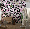 Pink and Black Leopard Wallpaper, Seamless Pattern Mural, Oversized Custom Size Wall Art, Non - Woven, Non - Adhesive, Modern Wall Paper, Removable - Adawall Wallpaper - Registered Trade Accounts Only, Wallpaper Wholesale Account - W77895 - Adawall Wholesale - Wallpaper Wholesaler