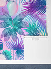 Pink and Blue Tropical Plants Wallpaper, Seamless Pattern Mural, Oversized Custom Size Wall Art, Non - Woven, Non - Adhesive, Modern Wall Paper, Removable - Adawall Wallpaper - Registered Trade Accounts Only, Wallpaper Wholesale Account - W77693 - Adawall Wholesale - Wallpaper Wholesaler