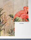 Pink Flamingos Wallpaper, Tropical Plants Mural, Oversized Custom Size Wall Art, Non - Woven, Non - Adhesive, Modern Wall Paper, Removable - Adawall Wallpaper - Registered Trade Accounts Only, Wallpaper Wholesale Account - W77512 - Adawall Wholesale - Wallpaper Wholesaler