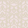 Pink Lace Trellis Wallpaper, Shiny Silver Gold Patterns Faded Colors Damask Design - Walloro High End Wallcoverings & More