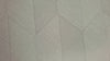 Contemporary 3D Embossed Geometric Wallpaper, Off White Modern Chevron Herringbone Shapes Wallcovering, Sturdy, Large 177 sq ft Roll