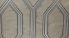 Geometric Wallpaper, 3D Embossed Modern Flocked Wallcovering, Light Gray, Silver Fabric Touch Contemporary Washable, Extra Large 177 sq ft Roll
