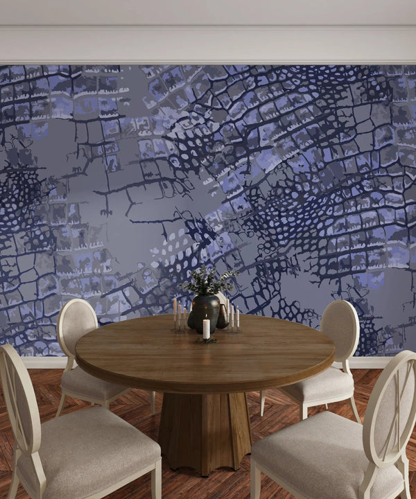 Purple Crocodile Skin Wallpaper, Seamless Pattern Mural, Oversized Custom Size Wall Art, Non - Woven, Non - Adhesive, Modern Wall Paper, Removable - Adawall Wallpaper - Registered Trade Accounts Only, Wallpaper Wholesale Account - W78101 - Adawall Wholesale - Wallpaper Wholesaler