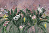 Purple Jungle Birds Wallpaper, Nature Forest Tropical Theme Wall Mural, Extra Large Customizable, Non - Adhesive, Removable Wall Paper, Leaves Flower - Adawall Wallpaper - Registered Trade Accounts Only, Wallpaper Wholesale Account - A314-2 - Adawall Wholesale - Wallpaper Wholesaler