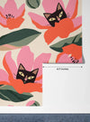 Red and Pink Floral, Kittens Wallpaper, Seamless Pattern Mural, Oversized Custom Size Wall Art, Non - Woven, Non - Adhesive, Modern Wall Paper, Removable - Adawall Wallpaper - Registered Trade Accounts Only, Wallpaper Wholesale Account - W77873 - Adawall Wholesale - Wallpaper Wholesaler
