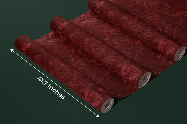Red Burgundy Wallpaper, Leather Effect Watercolor Mural, Oversized Custom Size Wall Art, Non - Woven, Non - Adhesive, Modern Wall Paper, Removable - Adawall Wallpaper - Registered Trade Accounts Only, Wallpaper Wholesale Account - W77569 - Adawall Wholesale - Wallpaper Wholesaler