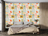 Retro Tropical Summer Wallpaper, Seamless Pattern Mural, Oversized Custom Size Wall Art, Non - Woven, Non - Adhesive, Modern Wall Paper, Removable - Adawall Wallpaper - Registered Trade Accounts Only, Wallpaper Wholesale Account - W77557 - Adawall Wholesale - Wallpaper Wholesaler