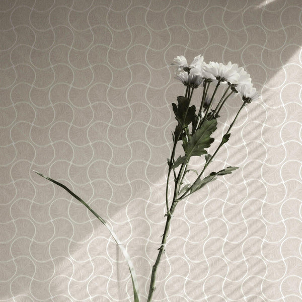 Round Geometric Shapes Deep Embossed Wallpaper, Light Neutral Shiny Surface Textured Wall Accent Decor - Adawall Wallpaper - Registered Trade Accounts Only, Wallpaper Wholesale Account - 23201-2 - Adawall Wholesale - Wallpaper Wholesaler