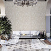 Round Shapes Deep Embossed Wallpaper, Cream Modern Geometric Flocked Wallcovering, Non - Pasted, Large 114 sq ft Roll - Adawall Wallpaper - Registered Trade Accounts Only, Wallpaper Wholesale Account - 1209-2 - Adawall Wholesale - Wallpaper Wholesaler