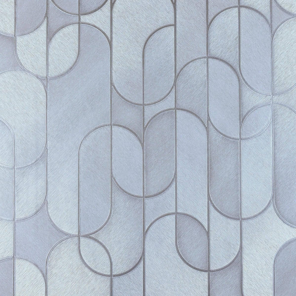 Rounded Shapes 3D Embossed Wallpaper, Gray Velvet Flocked Geometric Elegant Wallcovering - Adawall Wallpaper - Registered Trade Accounts Only, Wallpaper Wholesale Account - 1514-3 - Adawall Wholesale - Wallpaper Wholesaler