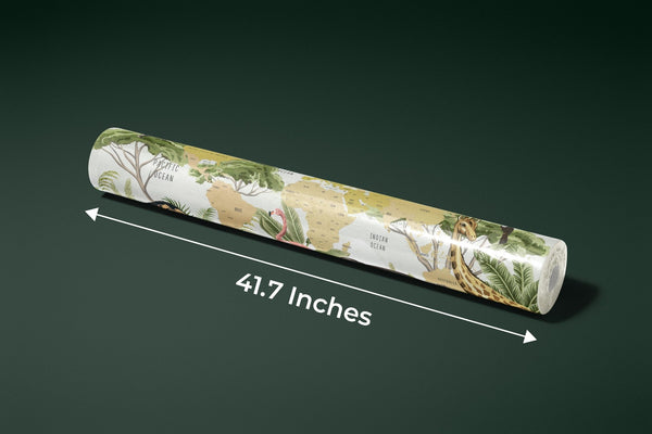 Safari Animals Wallpaper, Kids World Map Mural, Oversized Custom Size Wall Art, Non - Woven, Non - Adhesive, Modern Wall Paper, Removable - Adawall Wallpaper - Registered Trade Accounts Only, Wallpaper Wholesale Account - W77754 - Adawall Wholesale - Wallpaper Wholesaler