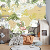 Safari Animals Wallpaper, Kids World Map Mural, Oversized Custom Size Wall Art, Non - Woven, Non - Adhesive, Modern Wall Paper, Removable - Adawall Wallpaper - Registered Trade Accounts Only, Wallpaper Wholesale Account - W77754 - Adawall Wholesale - Wallpaper Wholesaler
