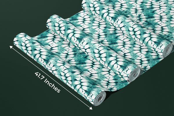 Shibori Green Tones Wallpaper, Seamless Pattern Mural, Oversized Custom Size Wall Art, Non - Woven, Non - Adhesive, Modern Wall Paper, Removable - Adawall Wallpaper - Registered Trade Accounts Only, Wallpaper Wholesale Account - W77570 - Adawall Wholesale - Wallpaper Wholesaler