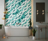 Shibori Green Tones Wallpaper, Seamless Pattern Mural, Oversized Custom Size Wall Art, Non - Woven, Non - Adhesive, Modern Wall Paper, Removable - Adawall Wallpaper - Registered Trade Accounts Only, Wallpaper Wholesale Account - W77570 - Adawall Wholesale - Wallpaper Wholesaler