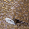 Shimmering Geometric Shapes Wallpaper, Dark Brown, Gold Deep Embossed Asymmetrical Design Wallcovering - Adawall Wallpaper - Registered Trade Accounts Only, Wallpaper Wholesale Account - 1512-5 - Adawall Wholesale - Wallpaper Wholesaler