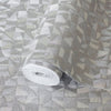 Shimmering Geometric Shapes Wallpaper, Silver Deep Embossed Asymmetrical Design Wallcovering - Adawall Wallpaper - Registered Trade Accounts Only, Wallpaper Wholesale Account - 1512-3 - Adawall Wholesale - Wallpaper Wholesaler