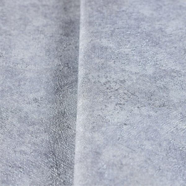Silver Distressed Rustic 3D Embossed Wallpaper, Metallic Rich Textured Industrial Wallcovering - Walloro High End Wallcoverings & More