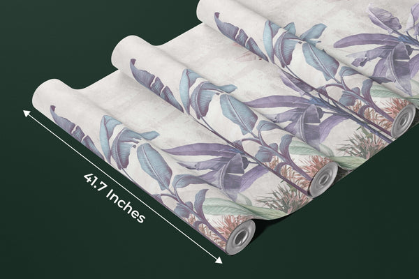Soft Color Tropical Leaves Wallpaper, Banana Trees Mural, Oversized Custom Size Wall Art, Non - Woven, Non - Adhesive, Modern Wall Paper, Removable - Adawall Wallpaper - Registered Trade Accounts Only, Wallpaper Wholesale Account - W77516 - Adawall Wholesale - Wallpaper Wholesaler