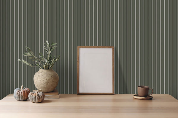 Soft Olive Green Modern Striped Panel , PS Wall Home Decoration Panel - Premium Quality - Adawall Wallpaper - Registered Trade Accounts Only, Wallpaper Wholesale Account - APS809 - Adawall Wholesale - Wallpaper Wholesaler