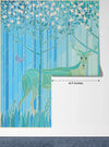 Stained Glass Deers Wallpaper, Spring Forest Mural, Oversized Custom Size Wall Art, Non - Woven, Non - Adhesive, Modern Wall Paper, Removable - Adawall Wallpaper - Registered Trade Accounts Only, Wallpaper Wholesale Account - W77948 - Adawall Wholesale - Wallpaper Wholesaler