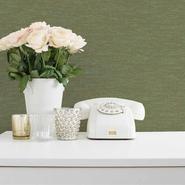 Stylish Fabric Textured Wallpaper, Green Modern Linen Style Abstract Minimalist Non - Pasted Wall Paper, Wallcovering - Adawall Wallpaper - Registered Trade Accounts Only, Wallpaper Wholesale Account - 1113-8 - Adawall Wholesale - Wallpaper Wholesaler