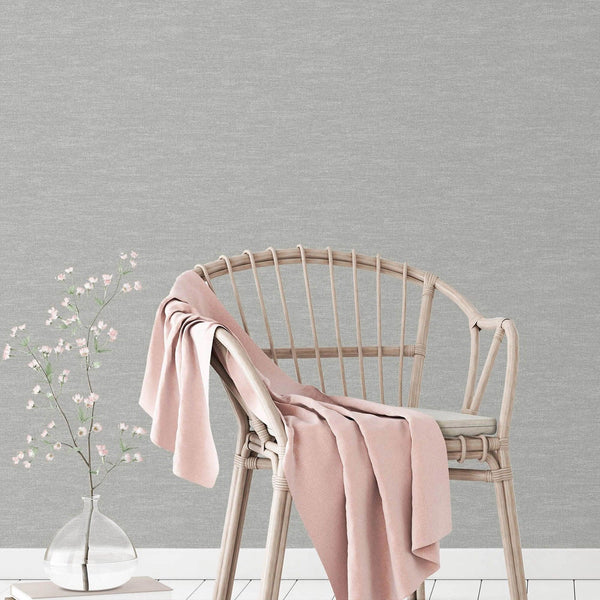 Stylish Fabric Textured Wallpaper, Light Gray Modern Linen Style Abstract Minimalist Non - Pasted Wall Paper, Wallcovering - Adawall Wallpaper - Registered Trade Accounts Only, Wallpaper Wholesale Account - 1113-5 - Adawall Wholesale - Wallpaper Wholesaler