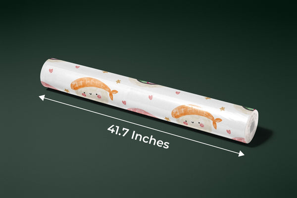 Sushi Kawaii Watercolor Food Wallpaper, Seamless Pattern Mural, Oversized Custom Size Wall Art, Non - Woven, Non - Adhesive, Modern Wall Paper, Removable - Adawall Wallpaper - Registered Trade Accounts Only, Wallpaper Wholesale Account - W77534 - Adawall Wholesale - Wallpaper Wholesaler