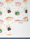 Sushi Kawaii Watercolor Food Wallpaper, Seamless Pattern Mural, Oversized Custom Size Wall Art, Non - Woven, Non - Adhesive, Modern Wall Paper, Removable - Adawall Wallpaper - Registered Trade Accounts Only, Wallpaper Wholesale Account - W77534 - Adawall Wholesale - Wallpaper Wholesaler