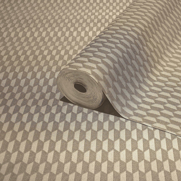Tan Elegant Hexagon Embossed Wallpaper, Small Honeycomb Grid Pattern Textured wallcovering - Adawall Wallpaper - Registered Trade Accounts Only, Wallpaper Wholesale Account - 23208-3 - Adawall Wholesale - Wallpaper Wholesaler