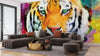 Tiger Wallpaper, Oil Painting Mural, Oversized Custom Size Wall Art, Non - Woven, Non - Adhesive, Modern Wall Paper, Removable - Adawall Wallpaper - Registered Trade Accounts Only, Wallpaper Wholesale Account - W78167 - Adawall Wholesale - Wallpaper Wholesaler