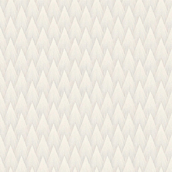 Timeless Geometric Deep Embossed Wallpaper, White 3D Rich Textured Line Art Wall Accent, Durable, Washable - Walloro High End Wallcoverings & More