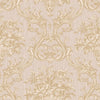 Timeless Velvet Feel Damask Embossed Wallpaper, Cream, Light Gold 3D Textured, Flocked, Washable, Luxury Wall Decoration - Walloro High End Wallcoverings & More