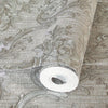 Timeless Velvet Feel Damask Embossed Wallpaper, Silver 3D Textured, Flocked, Washable, Luxury Wall Decoration - Adawall Wallpaper - Registered Trade Accounts Only, Wallpaper Wholesale Account - 1310-4 - Adawall Wholesale - Wallpaper Wholesaler
