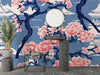 Traditional Japanese Kimono Wallpaper, Sakura Pattern Mural, Oversized Custom Size Wall Art, Non - Woven, Non - Adhesive, Modern Wall Paper, Removable - Adawall Wallpaper - Registered Trade Accounts Only, Wallpaper Wholesale Account - W77499 - Adawall Wholesale - Wallpaper Wholesaler
