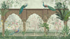 Traditional Mughal Garden Wallpaper, Peacock, Brown Arch Mural, Oversized Custom Size Wall Art, Non - Woven, Non - Adhesive, Modern Wall Paper, Removable - Adawall Wallpaper - Registered Trade Accounts Only, Wallpaper Wholesale Account - W77719 - Adawall Wholesale - Wallpaper Wholesaler