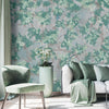 Tree Leaves Wall Mural, Birds Chinoiserie Wallpaper, Green Oversized Botanical Custom Size Wall Paper, Non - Woven, Modern Wall Art, Non - Pasted, Removable - Adawall Wallpaper - Registered Trade Accounts Only, Wallpaper Wholesale Account - SE300-1 - Adawall Wholesale - Wallpaper Wholesaler