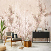 Tree Wall Mural, Vintage Beige Flowers Blossom Wallpaper, Extra Large Oversized Stylish Custom Size Wall Covering, Non-Woven, Non-Adhesive, Modern - Walloro High End Wallcoverings & More