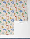 Tropical Animals Wallpaper, Drawing Pattern Mural, Oversized Custom Size Wall Art, Non - Woven, Non - Adhesive, Modern Wall Paper, Removable - Adawall Wallpaper - Registered Trade Accounts Only, Wallpaper Wholesale Account - W77536 - Adawall Wholesale - Wallpaper Wholesaler